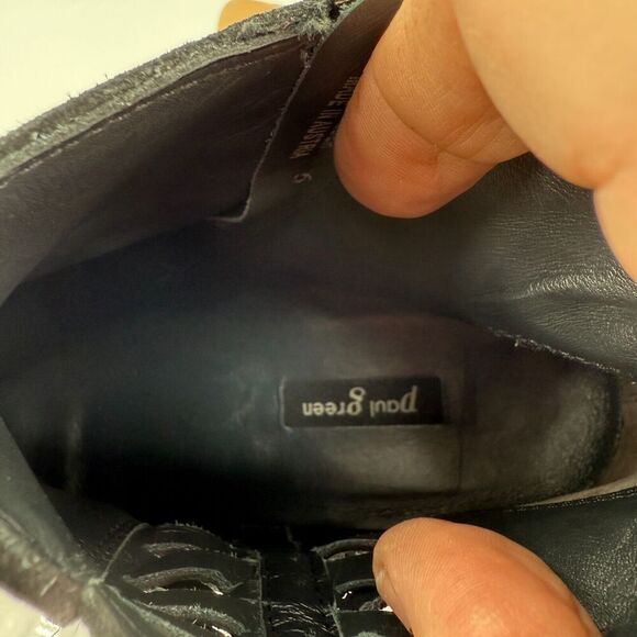 Paul Green Vienna Womens Size 8.5 Shoes Black Suede Ankle Bootie Side Zipper - Picture 16 of 16